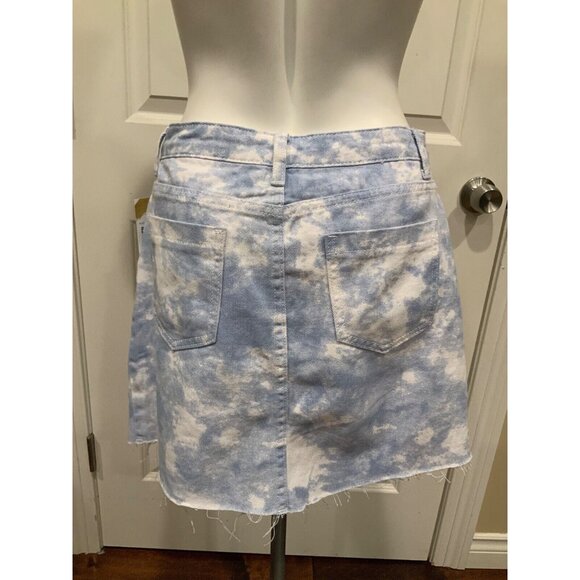 Polly Princess Blue & White Up In The Clouds Denim Mini Skirt, Size 4, NWT! - Picture 5 of 8